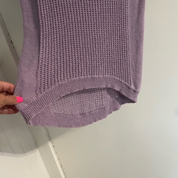 a.n.a Lavender Knit Top in size medium - Picture 3 of 11